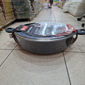 Кастрюля индукционная с антипригарным покрытием (BAROLY)28-8- 34см