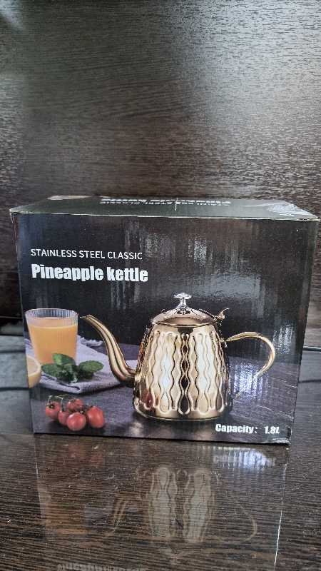 Чайник из нержавеющей стали      PINEAPPLE KETTLE 1.8л.   золотистый