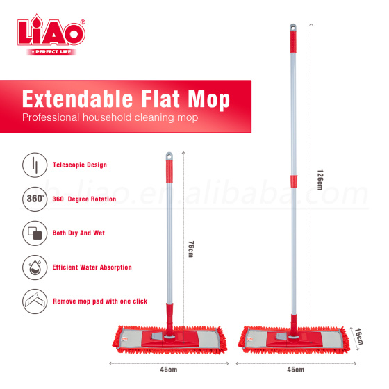 Швабра из микрофибры.Телескоп метал ручка 70-120 смРазмер пластины : 40x10 см