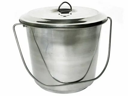 Ведро нержавейка с крышкой 22см, 7л