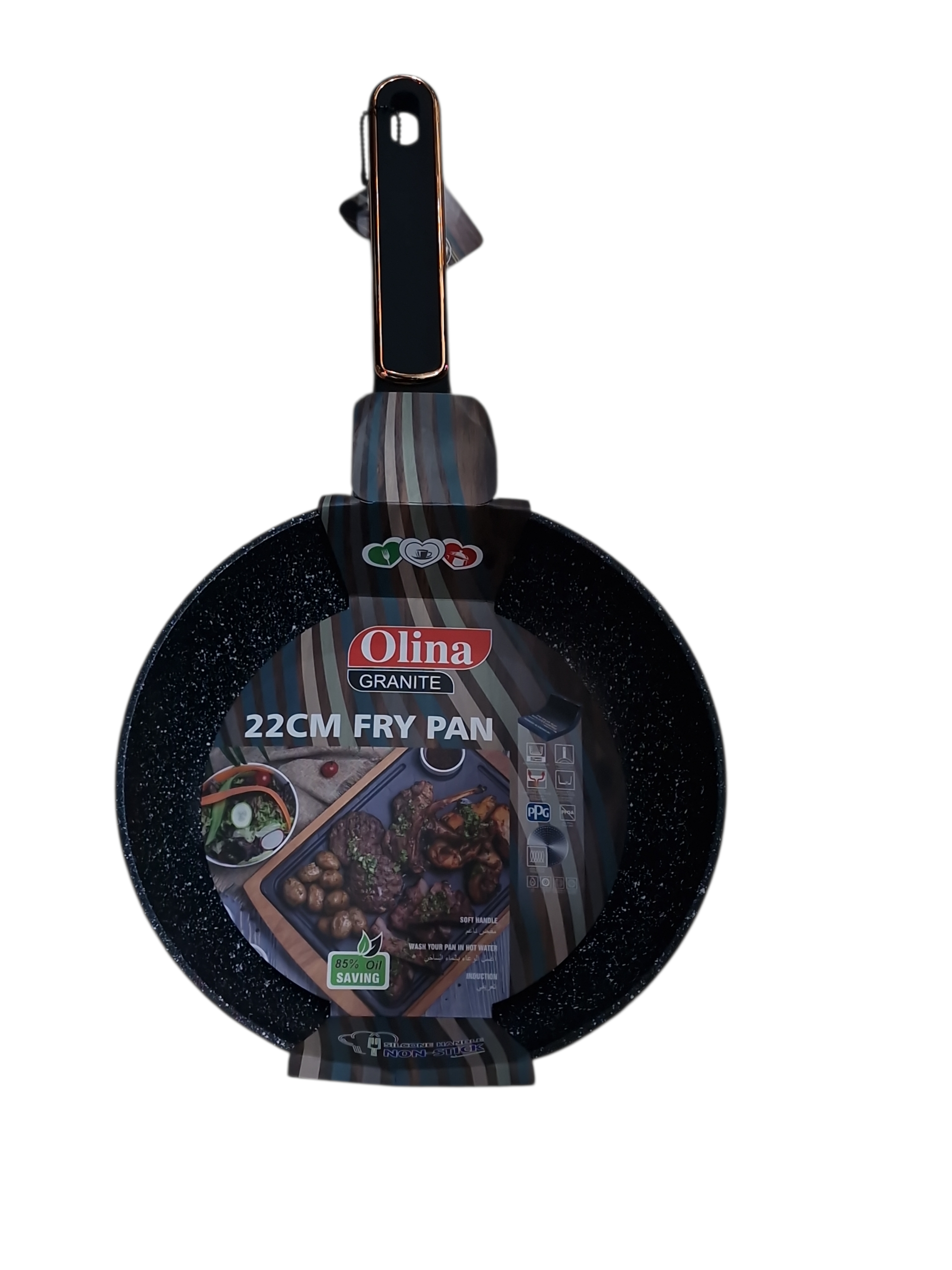 Сковородка мраморная (OLINA) 81072-O-22см