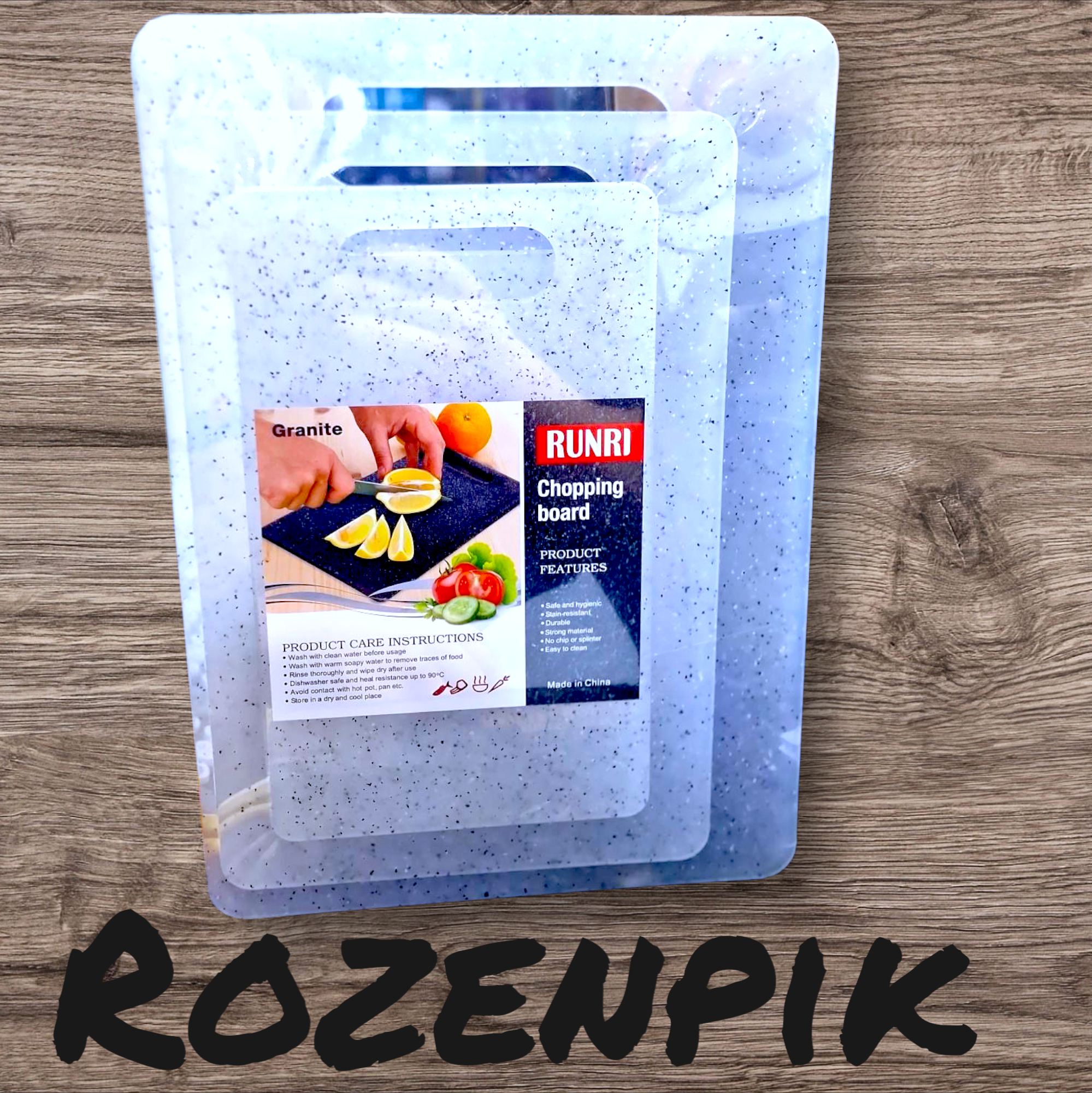 Набор доска белый мрамор Rozenpik 3шт