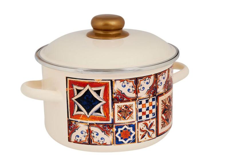 Кастрюля эмал цил Healthy food 4,0л ТМ Appetite