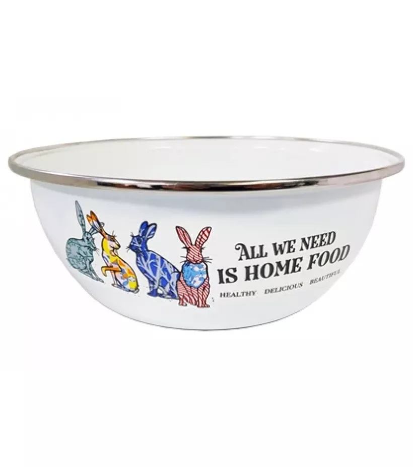 Миска эмал 2,5л нерж/об Зайцы TM Appetite