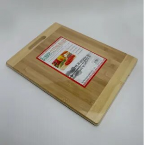 Разделочная доска с ручкой кухонная 26х36см (бамбуковая)