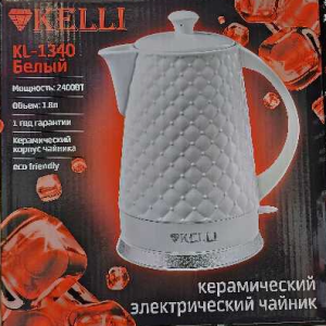 Чайник керамический 1.8л KL-1340Белый (1х6)