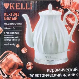 Чайник керамический 2.0л KL-1341Белый (1х6)