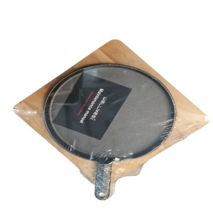 Сковородка чугунная с деревянные подставка WELMES .24см