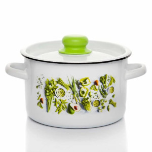 Кастрюля эмал цил Осень 2,9л ТМ Appetite